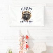 Pet de Fluffy Koe Bison Yellowstone Park niet in Spandoek (Insitu)