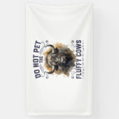 Pet de Fluffy Koe Bison Yellowstone Park niet in Spandoek (Verticaal)