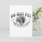 Pet de Fluffy Koeien niet Feestdagenkaart (Staand voorkant)