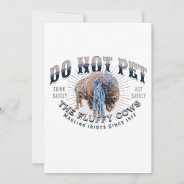 Pet de Fluffy Koeien niet Feestdagenkaart