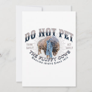 Pet de Fluffy Koeien niet Feestdagenkaart