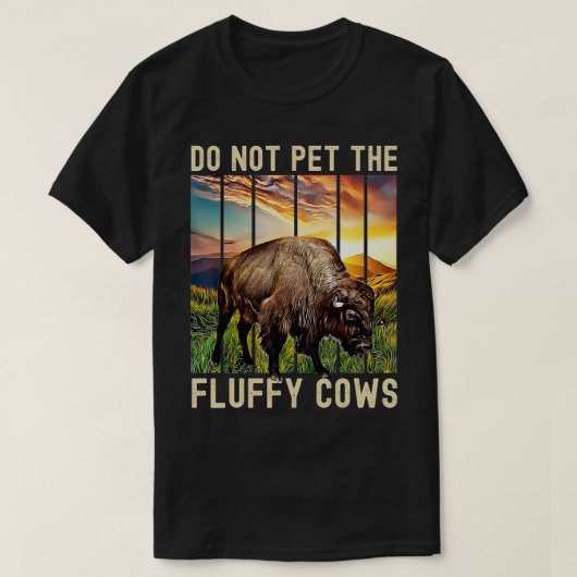 Pet de Fluffy Koeien niet T-shirt (Design voorkant)