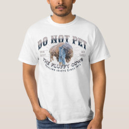 Pet de Fluffy Koeien niet T-shirt