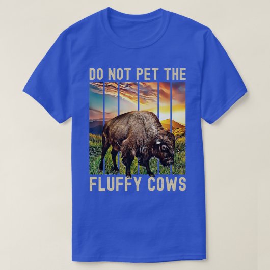 Pet de Fluffy Koeien niet T-shirt (Design voorkant)