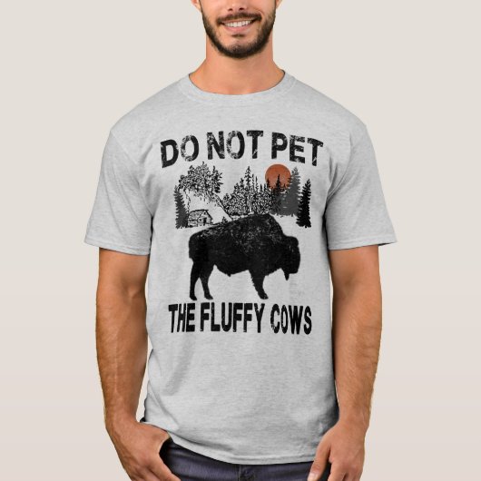 Pet de Fluffy Koeien niet T-shirt (Voorkant)