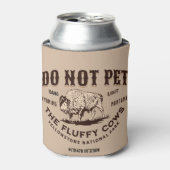 Pet de Fluffy Koeien Yellowstone Bison Funny niet Blikjeskoeler (Blikje Voorkant)
