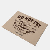 Pet de Fluffy Koeien Yellowstone Bison Funny niet Deurmat (Schuin)