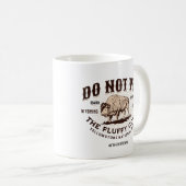 Pet de Fluffy Koeien Yellowstone Bison Funny niet Koffiemok (Voorkant rechts)