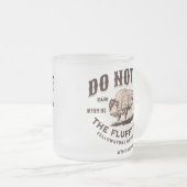 Pet de Fluffy Koeien Yellowstone Bison Funny niet Matglas Koffiemok (Voorkant rechts)