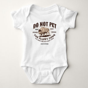 Pet de Fluffy Koeien Yellowstone Bison Funny niet Romper