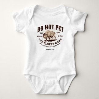 Pet de Fluffy Koeien Yellowstone Bison Funny niet Romper