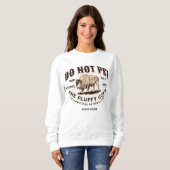 Pet de Fluffy Koeien Yellowstone Bison Funny niet Trui (Voorkant volledig)