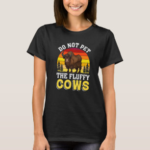 Pet de Fluffy Koeien Yellowstone National Pa niet T-shirt