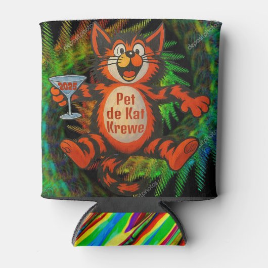 pet de kat 2025 blikjeskoeler (Voorkant)