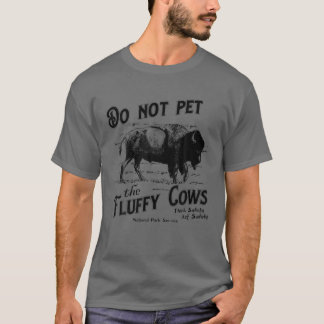 Pet de Koe van de Vloeiende Amerikaanse Bison Vint T-shirt
