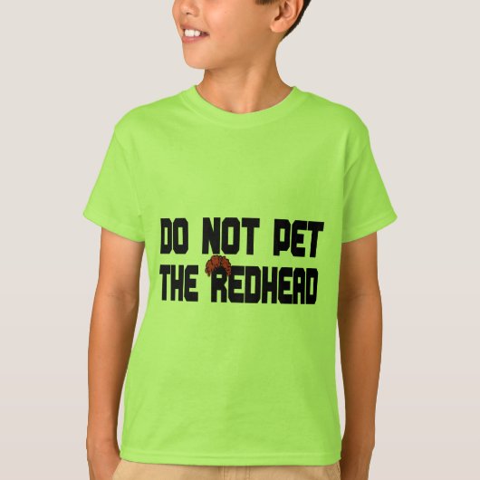 Pet de Roodkop niet in (w/ Wig) T-shirt (Voorkant)