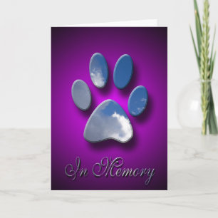 Pet Death Sympathy Card   ter nagedachtenis van hu Kaart
