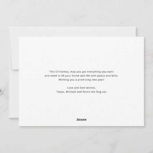 Pet Definieer ondeugende Multi Photo Christmas Feestdagenkaart (Achterkant)