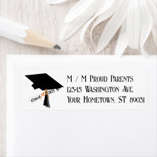 Pet Diploma Klasse van 2025 Afstuderen Etiket (Insitu)