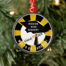 Pet Diploma Klasse van 2026 Afstuderen Metalen Ornament