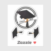 Pet Diploma Klasse van 2026 Afstuderen Sticker (Vel)