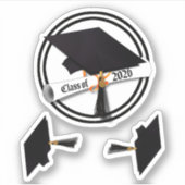 Pet Diploma Klasse van 2026 Afstuderen Sticker (Voorkant)