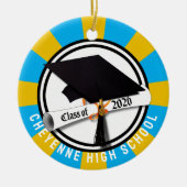 Pet Diploma Klasse van 2026 Foto Afstuderen Keramisch Ornament (Voorkant)