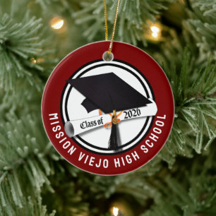 Pet Diploma Klasse van 2026 Foto Afstuderen Keramisch Ornament