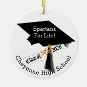 Pet Diploma Klasse van 2026 Foto Afstuderen Keramisch Ornament (Voorkant)