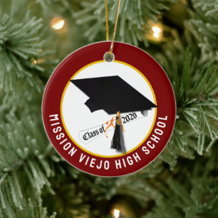 Pet Diploma Klasse van 2026 Foto Afstuderen Keramisch Ornament