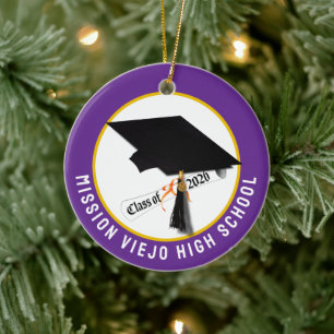 Pet Diploma Klasse van 2026 Foto Afstuderen Keramisch Ornament