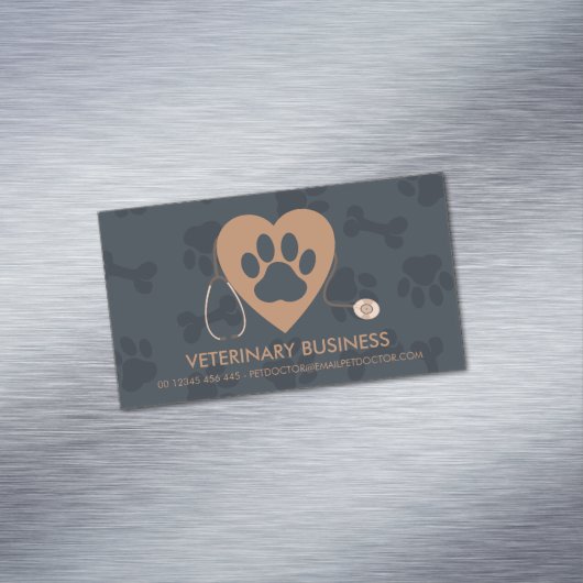 Pet Doctor Animal Hospital Magnetisch Visitekaartje (Voorbeeld)