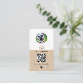 Pet Dog 6 Foto Feed Grid Social Media QR Code Visitekaartje (Staand voorkant)