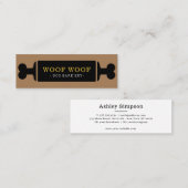 Pet dog bakkerij boutique hondenvoer mini visitekaartje (Voorkant / Achterkant)