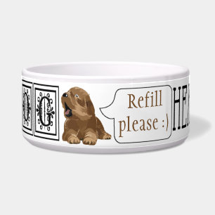 Pet DOG Bowl Large "I am dog Hear me Roar" Voerbakje