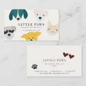 Pet Dog Cat Boutique Kleding Kraag Visitekaartje (Voorkant / Achterkant)