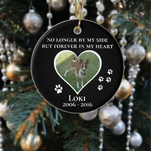 Pet Dog Cat Forever in Mijn Heart Photo Custom Keramisch Ornament