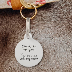 Pet Dog Cat Funny Humor past ID Lost aan Huisdierpenning