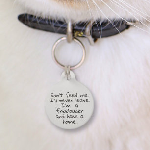 Pet Dog Cat Funny Humor past ID Lost aan Huisdierpenning