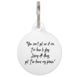 Pet Dog Cat Funny Humor past ID Lost aan Huisdierpenning