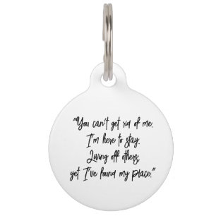 Pet Dog Cat Funny Humor past ID Lost aan Huisdierpenning