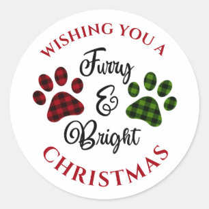 Pet Dog Cat Holiday Kerstmis Sticker