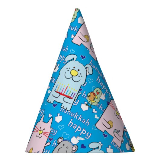 Pet "Dog, Cat, Mouse en Bird" van de partij Hanukk Feesthoedjes (Rechts)
