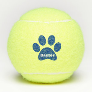 Pet Dog Cat Paw-afdruknaam op maat Tennisballen