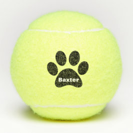 Pet Dog Cat Paw-afdruknaam op maat Tennisballen