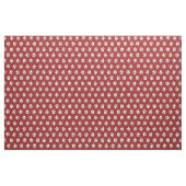 Pet Dog Cat Pawprint met aangepaste achtergrondkle Stof (Fat Quarter)