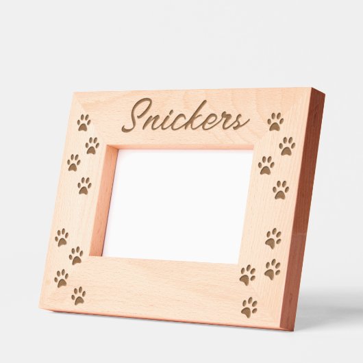 Pet Dog Cat Paws Aangepaste naam Gegraveerde Lijstjes (Links)