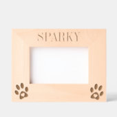 Pet Dog Cat Paws Love Custom Name Gegraveerde Lijstjes (Voorkant)