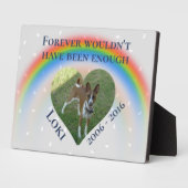 Pet Dog Cat Rainbow Bridge Aangepast Fotoplaat (Zijkant)