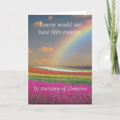 Pet Dog Cat Rainbow Bridge Sympathie Kaart (Voorkant)